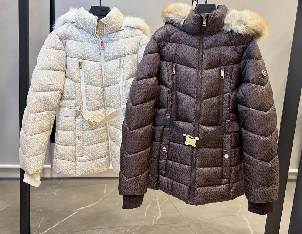 MK Jaqueta Puffer com Cinto